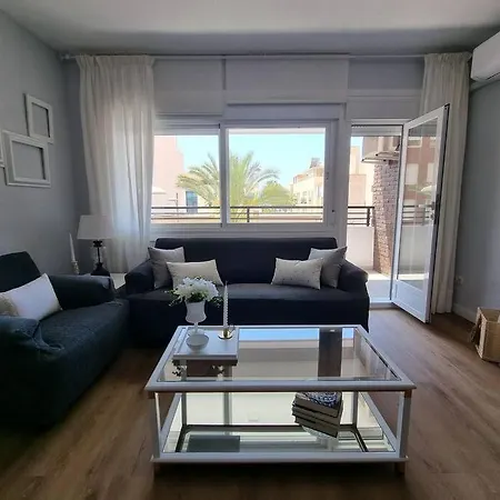 Aguadulce, Apto Santa Monica 2 Hab Con Terraza, Aire, Wifi, A 5 Min De La Playa Aguadulce  Buitenkant foto