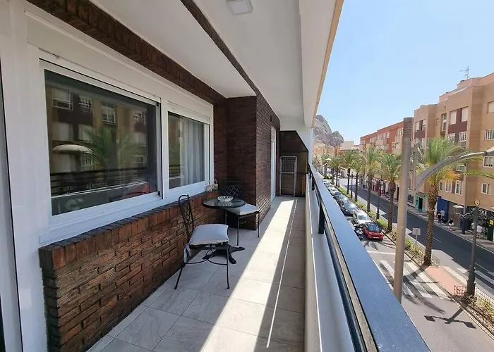 Aguadulce, Apto Santa Monica 2 Hab Con Terraza, Aire, Wifi, A 5 Min De La Playa